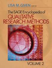 The SAGE Encyclopedia of Qualitative Research Methods