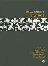 The SAGE Handbook of Dyslexia