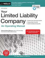 Your Limited Liability Company: An Operating Manual