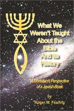 What We Weren't Taught about the Bible and Its History: A Christians Perspective of a Jewish Book