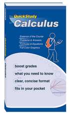 QuickStudy for Calculus