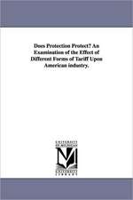 Does Protection Protect? an Examination of the Effect of Different Forms of Tariff Upon American Industry.