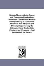 Report of Progress in the Greene and Washington District of the Bituminous Coal-Fields of Western Pennsylvania, by J. J. Stevenson. Illustrated With 3 Sections and 2 County Maps, Showing the Calculated Local Depths of the Pittsburg, and Waynesburg Coal Be