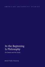 In the Beginning Is Philosophy