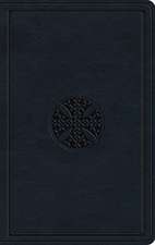 ESV Large Print Value Thinline Bible (TruTone, Navy, Mosaic Cross Design)