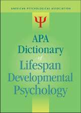 APA Dictionary of Lifespan Developmental Psychology