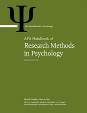 APA Handbook of Research Methods in Psychology – Volume 1 – Foundations, Planning, Measures, and Psychometrics Volume 2: Research Designs: Quantita