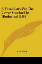 A Vocabulary For The Lower Standard In Hindustani (1884)