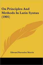 On Principles And Methods In Latin Syntax (1901)