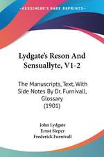 Lydgate's Reson And Sensuallyte, V1-2