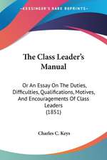 The Class Leader's Manual