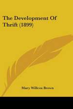 The Development Of Thrift (1899)