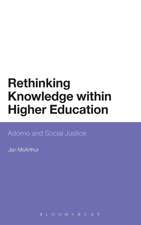 Rethinking Knowledge within Higher Education: Adorno and Social Justice