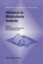 Advances in Multicriteria Analysis