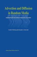 Advection and Diffusion in Random Media: Implications for Sea Surface Temperature Anomalies