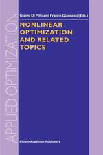 Nonlinear Optimization and Related Topics