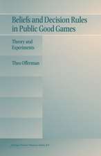 Beliefs and Decision Rules in Public Good Games: Theory and Experiments