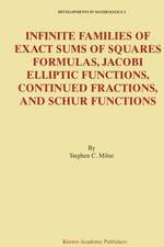 Infinite Families of Exact Sums of Squares Formulas, Jacobi Elliptic Functions, Continued Fractions, and Schur Functions