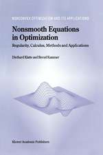 Nonsmooth Equations in Optimization: Regularity, Calculus, Methods and Applications