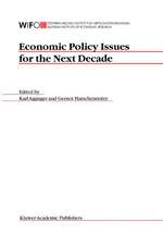 Economic Policy Issues for the Next Decade