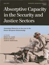 Absorptive Capacity in the Security and Justice Sectors