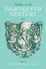 Studies in the Eighteenth Century III