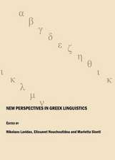 New Perspectives in Greek Linguistics