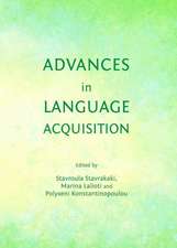 Advances in Language Acquisition