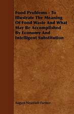 Food Problems - To Illustrate The Meaning Of Food Waste And What May Be Accomplished By Economy And Intelligent Substitution