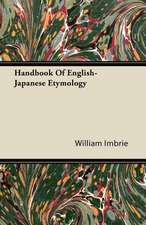 Handbook Of English-Japanese Etymology