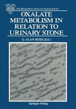 Oxalate Metabolism in Relation to Urinary Stone