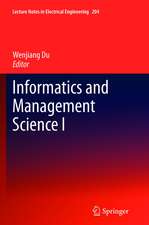 Informatics and Management Science I