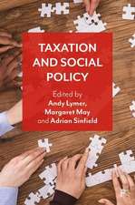 Taxation and Social Policy