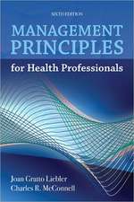 Management Principles for Health Professionals