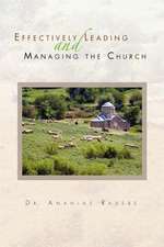 Effectively Leading and Managing the Church