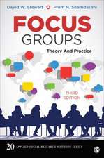 Focus Groups: Theory and Practice