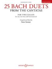 25 Bach Duets from the Cantatas: Two Cellos Performance Score