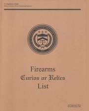 Firearms Curios or Relics List