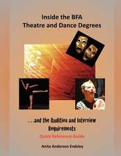 Inside the Bfa Theatre and Dance Degrees...and the Audition and Interview Requirements