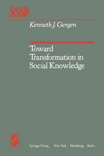 Toward Transformation in Social Knowledge