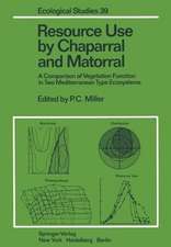 Resource Use by Chaparral and Matorral: A Comparison of Vegetation Function in Two Mediterranean Type Ecosystems