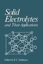 Solid Electrolytes and Their Applications