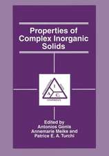 Properties of Complex Inorganic Solids