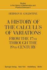 A History of the Calculus of Variations from the 17th through the 19th Century