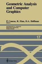 Geometric Analysis and Computer Graphics: Proceedings of a Workshop held May 23–25, 1988