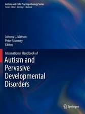 International Handbook of Autism and Pervasive Developmental Disorders