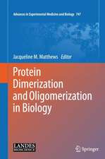 Protein Dimerization and Oligomerization in Biology