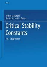 Critical Stability Constants: First Supplement