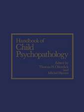 Handbook of Child Psychopathology