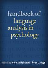 Handbook of Language Analysis in Psychology